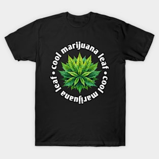 Funny peace gift cool marijuana leaf T-Shirt